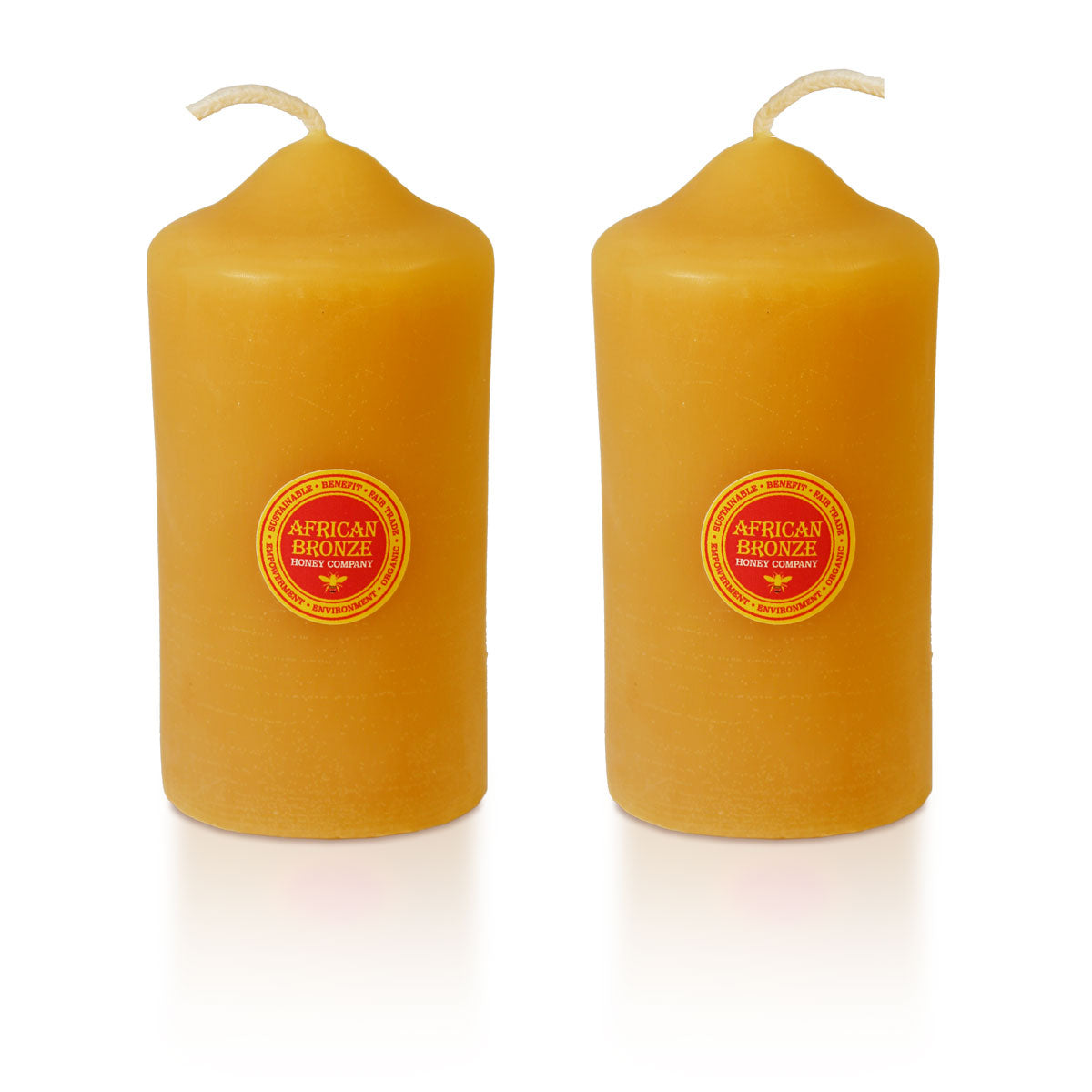 Pair of Pure Beeswax Candles