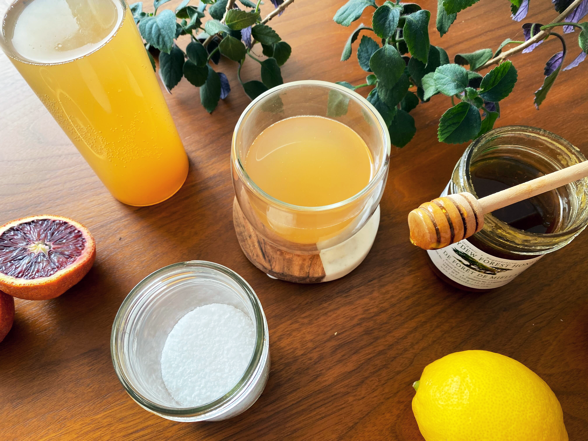 Natural Honey Electrolyte beverage post-workout drink recipe