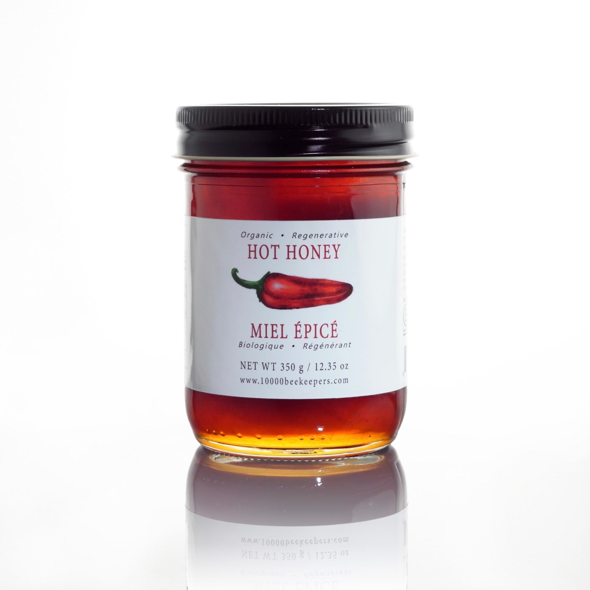 Hot Honey - 350 g Reusable Glass Jar - African Bronze Honey