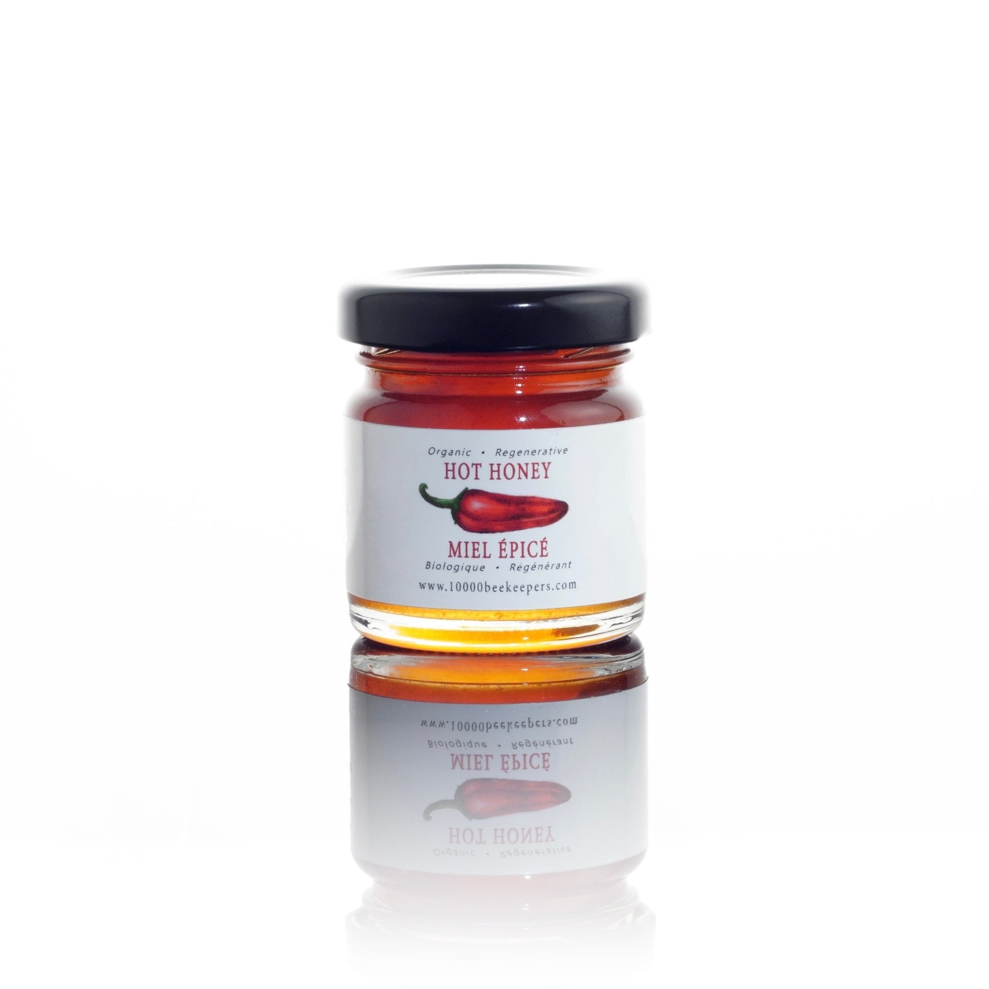 Mini jar of organic Hot Honey 