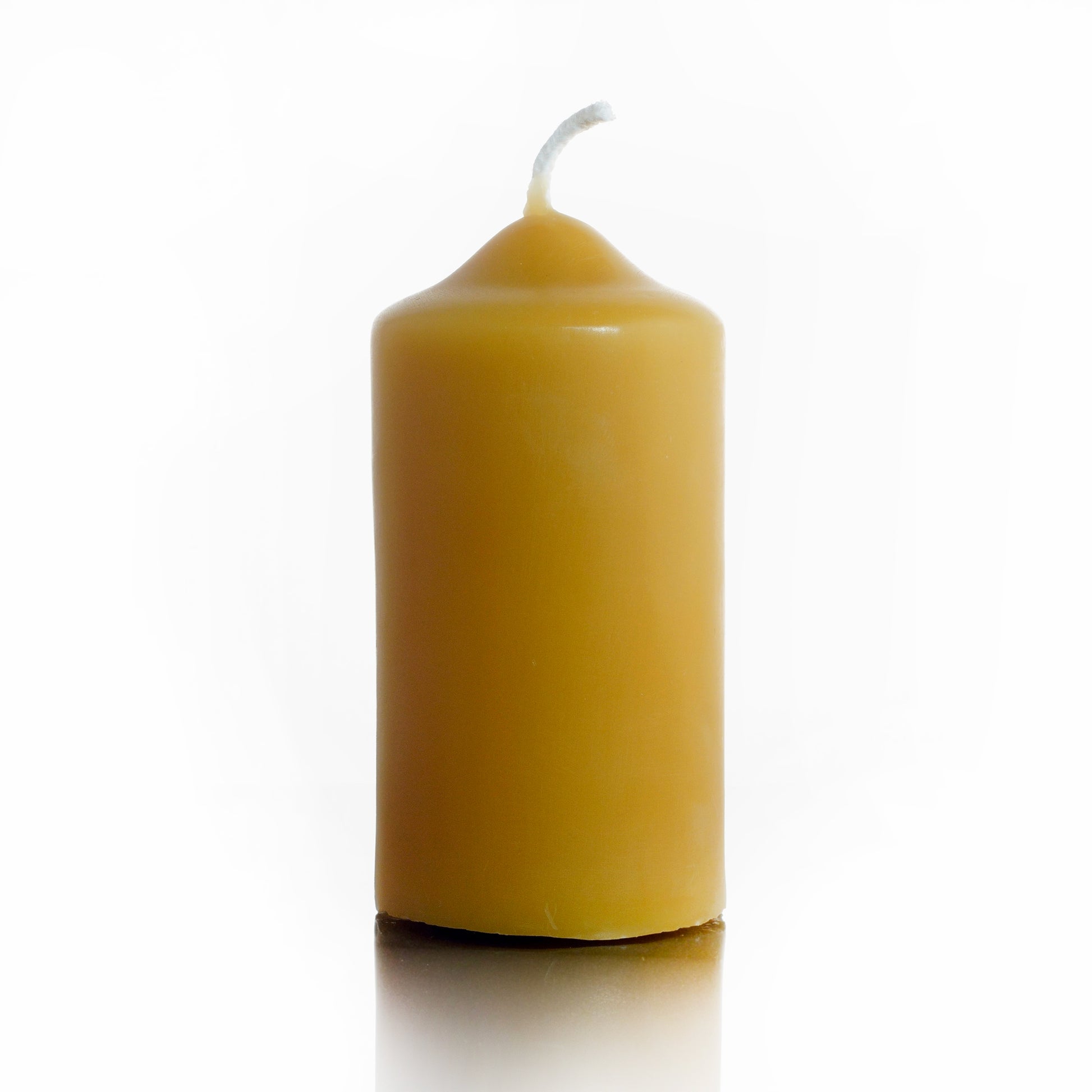 100% pure beeswax pillar candle