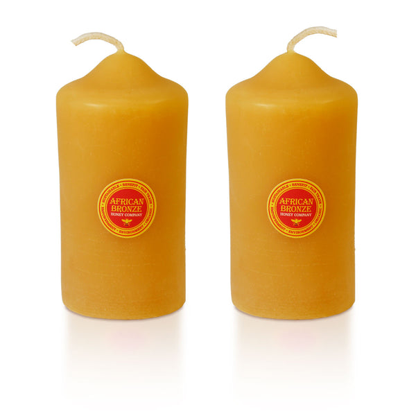 Pair of Pure Beeswax Candles 